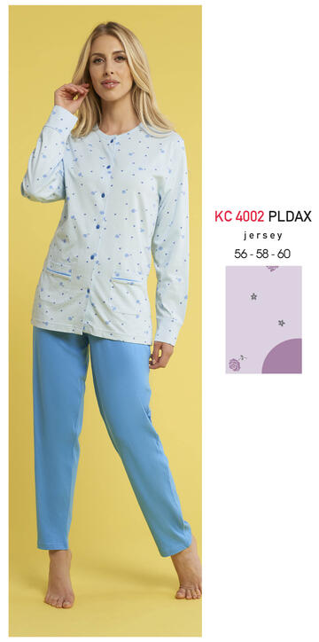 ART. KC4002 PLDAX- pigiama donna m/l cotone kc4002 pldax aperto calibrato - Fratelli Parenti